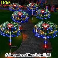 2 Packaging Outdoor Solar Fireworks Light - DIY Decoration, Used for Routes, Gardens, Courtyards, Parties, Weddings, Festivals, Christmas Decorations, Solar Flooring, Lawn Lights,Halloween Decorative - Walmart.com