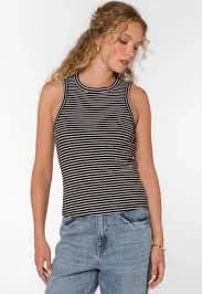 Pearson Striped Tank in Black/White