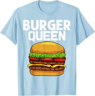 Funny Burger Design For Women Grandma Cheese Hamburger Lover T-Shirt