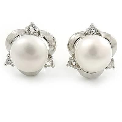 Cultured Freshwater Pearl Stud Earrings