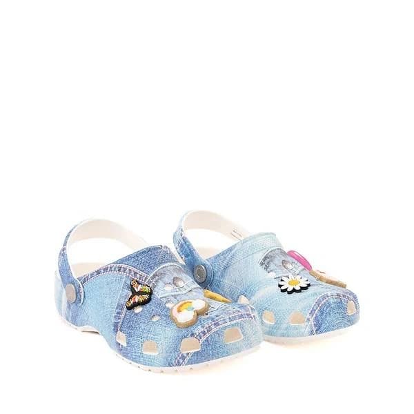 Crocs Kids' Classic Denim Patch Clog