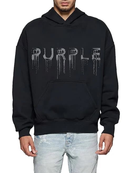 Purple Brand Men's Heavyweight Fleece Hoodie