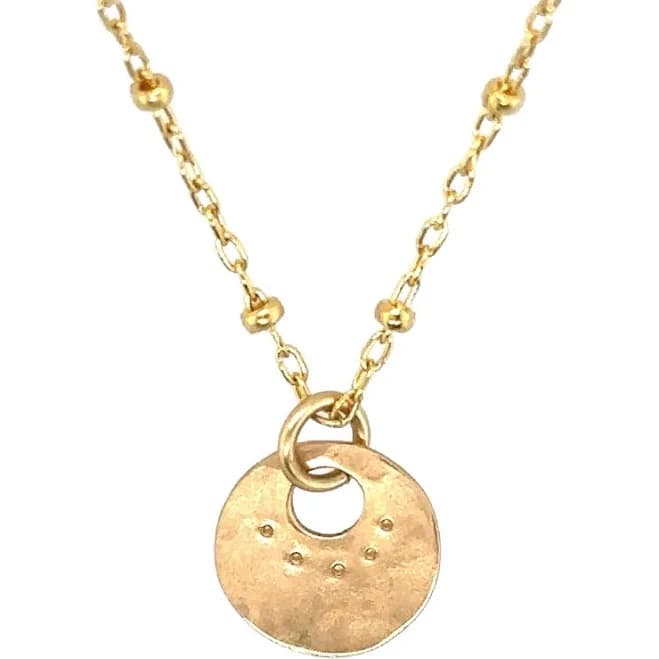 18" Gold Tiny Coin Necklace