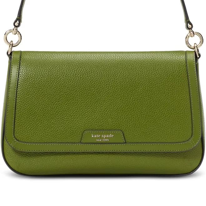 Kate Spade New York Hudson Pebbled Leather Flap Shoulder Bag