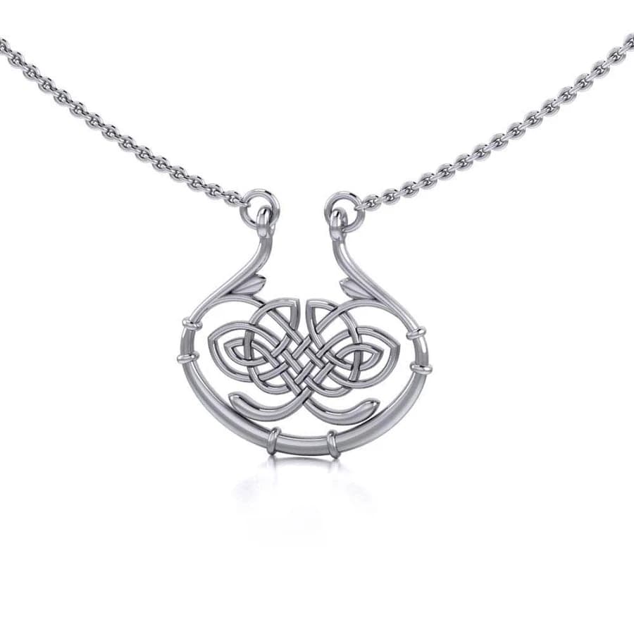 Celtic Knotwork Silver Necklace