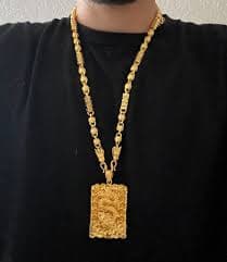 24k Dip Hallow Chain