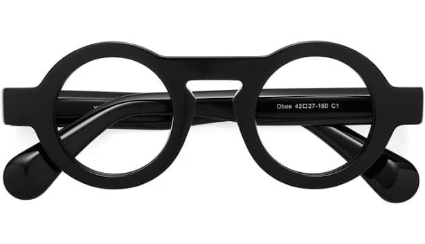 Oboe Thick Retro-Vintage Round Eyeglasses