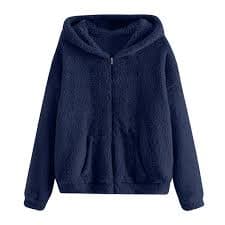 LWITHSZG Fleece Hoodie Men Casual Loose Zip up Jacket Soft Comfy Warm Long Sleeve Going Out Tops Fall Winter Fashion Outerwear with&nbsp;Pockets - Walmart.com