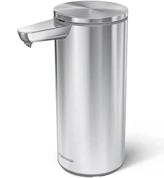 simplehuman 14 oz. Touch-Free Rechargeable Sensor Liquid Soap Pump Dispenser