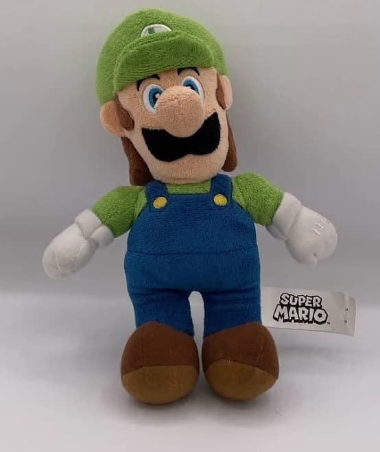 Nintendo Super Mario Luigi Plush Green Hat Blue Overalls Stuffed Toy
