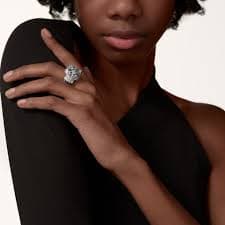 Panthère de Cartier ring, paved - White gold, diamonds, emeralds, onyx - CRN4211000 -Cartier® IT