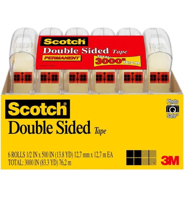 Scotch Double-Sided Permanent Tape in Handheld Dispenser