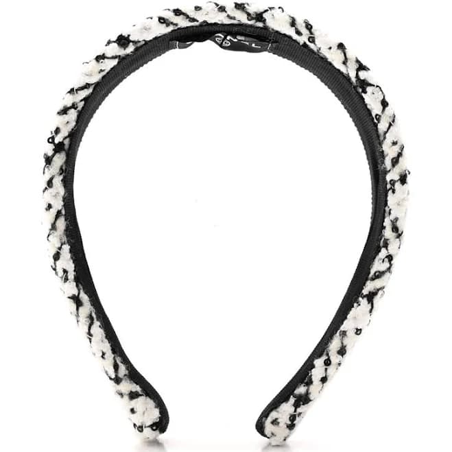 CHANEL Tweed Sequin Headband