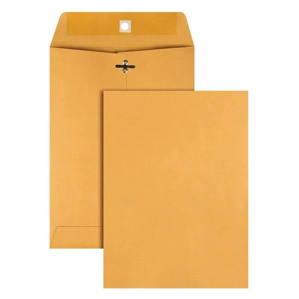 Office Depot Manila Envelopes Clasp Closure Brown Kraft Box of 100