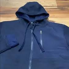 wicked stitch | Sweaters | Wicked Stitch Mens Full Zip Knit Hoodie Navy Small | Poshmark