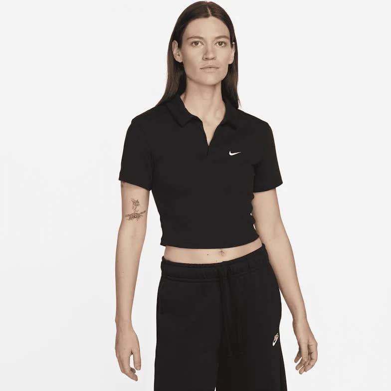 Nike Women's Sportswear Essential Short-Sleeve Polo Top