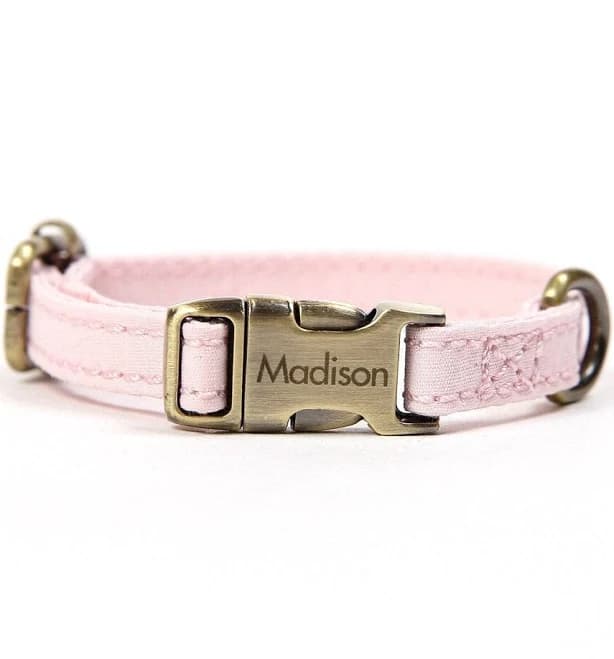 Personalized 100% Cotton Cat Collar Harness Leash Set