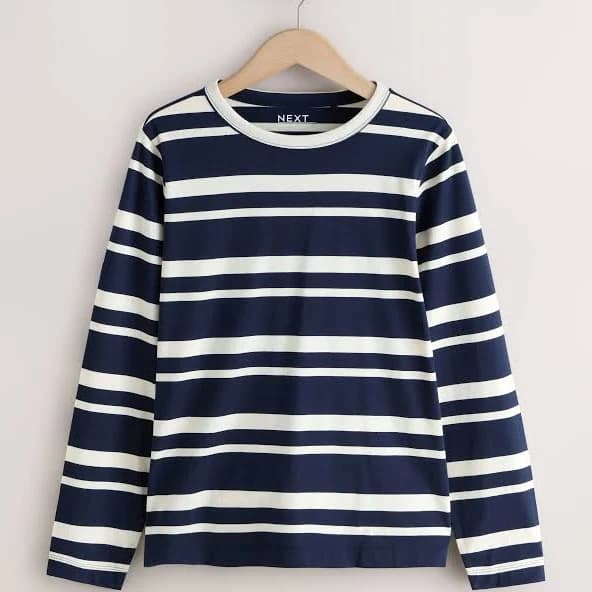 Next Women's Long Sleeve Crew Neck Striped T-Shirt
