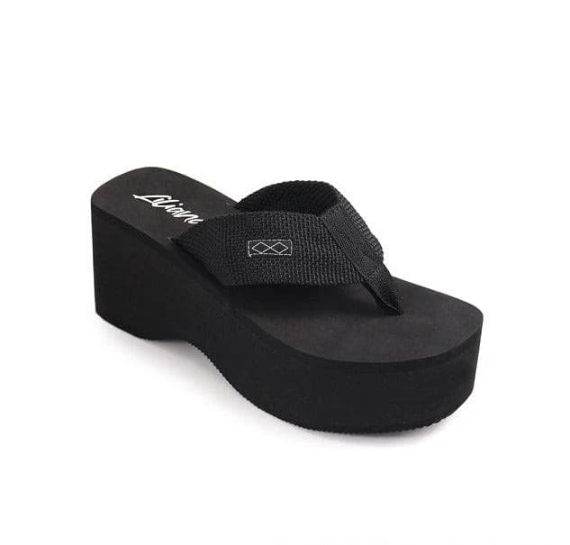 Shoe Time Platform Thong Sandals
