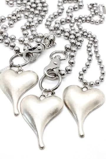 Convertible Silver Pendant Chain Necklace