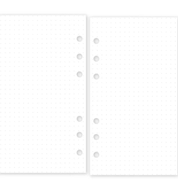Personal Dot Grid Planner Insert, 6-Ring Binder Refill