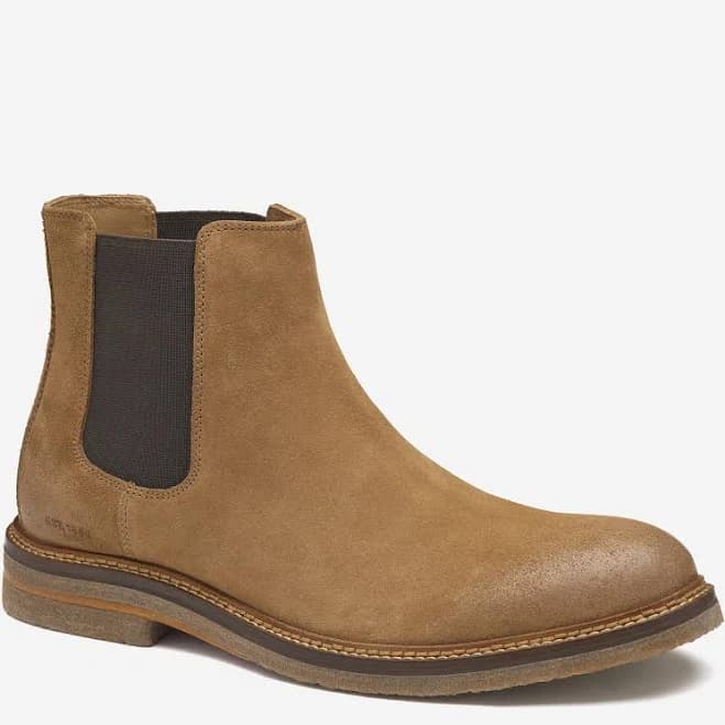Johnston & Murphy Men's Calder Waxed Suede Chelsea Boots