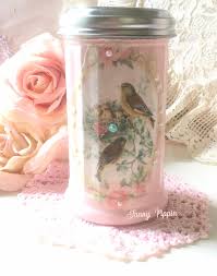 Shabby Chic Pink Sugar Shaker: Vintage Rose Bird Design - Etsy