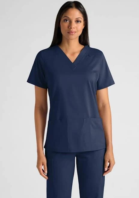 UA Women's Butter-Soft Stretch 4-Pocket V-Neck Scrub Top