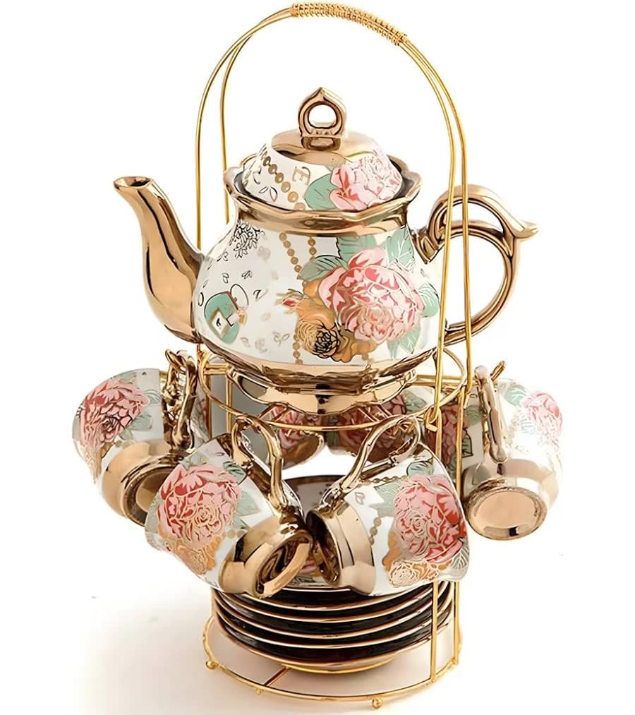 British Royal Style Porcelain Coffee Set