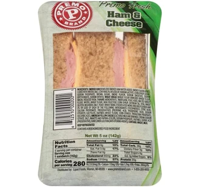 Cub Grocery Fresh Ham & Cheese Wedge Sandwich