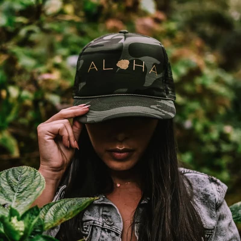 Aloha Kauai Camo Trucker Hat