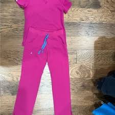 Figs | Other | Figs Burgundy Scrub Set Xl | Poshmark