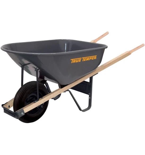 True Temper Steel Wheelbarrow