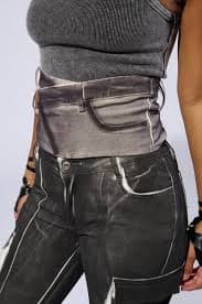 THE EDGE DISTRESSED DENIM BELT – AKIRA