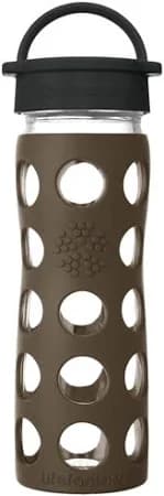 Lifefactory 16oz Glass Water Bottle with Silicone Sleeve