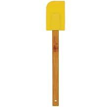 Silicone Spatulas with Bamboo Handles - YELLOW