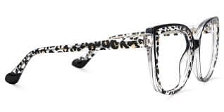 Large Tortoise Shell Eyeglasses Frames With Cat Eye Shape