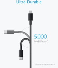 Anker USB C Cable Premium Nylon USB A to Type C Charger Cable Fast Charging for Samsung Galaxy S10 S10+ / Note 9