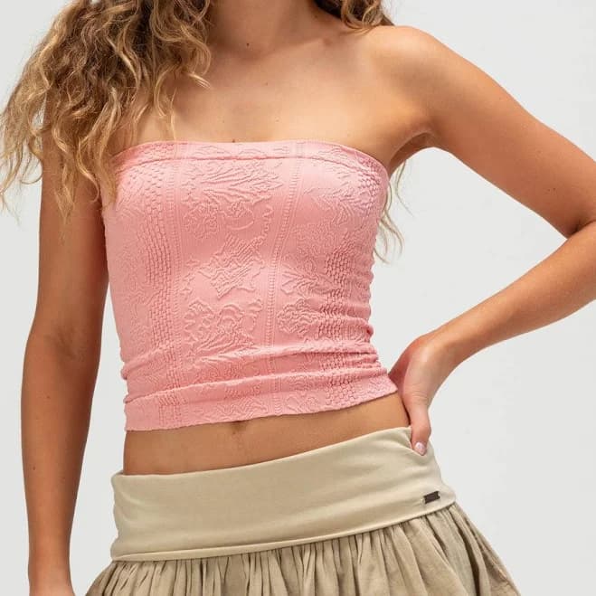 BDG Women's Tapestry Crop Tube Top
