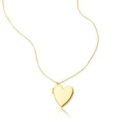 Adornia 14K Gold Plated Heart Locket Necklace