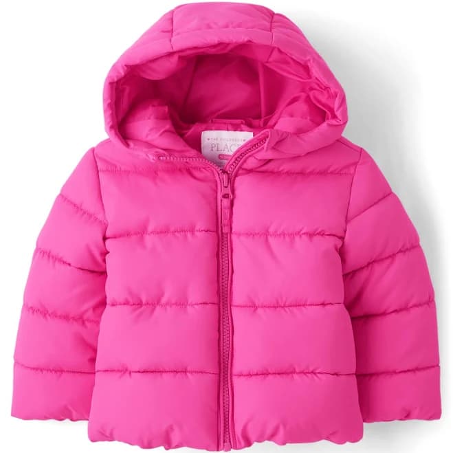 The Children's Place Baby Toddler Girls Hooded Puffer Jacket