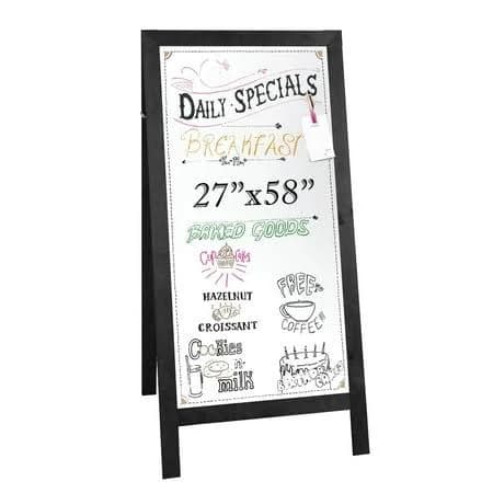 Ilyapa Wooden Dry Erase A Frame Sign