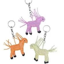 Pony Beaded Keychain