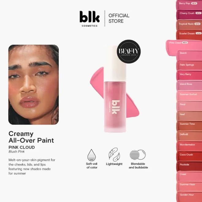 Blk Cosmetics Creamy All-Over Paint - Pink Cloud