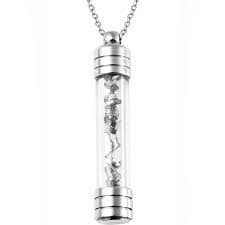 Jewelry | Nwt Stainless Steel Meteorite Glass Pendant Necklace | Poshmark