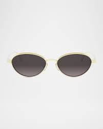 Ray-Ban Reverse Metal Round Sunglasses, 53MM | Neiman Marcus