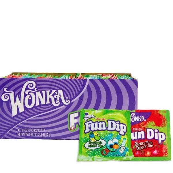 Fun Dip Lik-M-Aid Powdered Candy Treats in Assorted Flavors