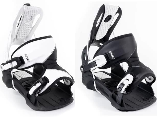 2026 Nidecker Flow Alpha White And Black Snowboard Bindings Xl