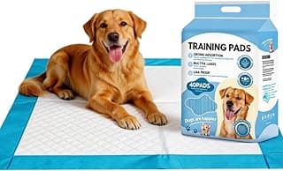 6 Layers Dog Training Pads, Super Absorbent Leak-Proof Puppy Pads, Dog Pee Pads 40 Count 23"x 23", Quick Dry Surface, Perfect for Puppies & Senior Dogs