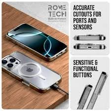 iPhone 16 Pro Hybrid Shockproof Case with MagSafe - Clear - Walmart.com